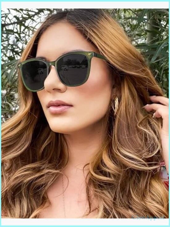 2 Pack Polarized UV400 Sunglasses Big Frame Trendy Fashion Shades main image 5